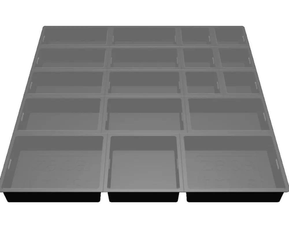Tout Pour le Jeu Zacabox - 18 compartiments modulaires avec couvercle - Sabot de rangement pour boite de jeu